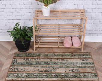 カラフルなトルコ絨毯、ヴィンテージハンドメイドアンティークウール