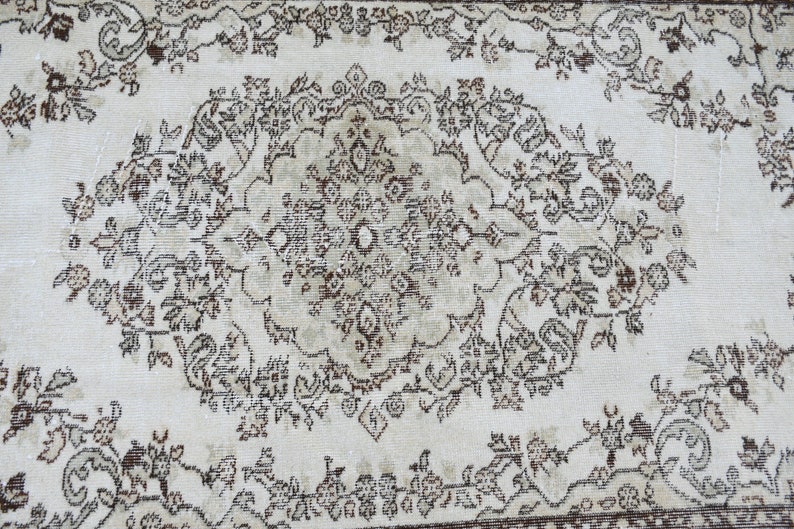 Vintage Rug 49x80 Inches Brown Carpet Organic Floor Carpet Outdoor Rug Home Decor Rug Indoor Rugs 1357 Area Rug Turkish Rug