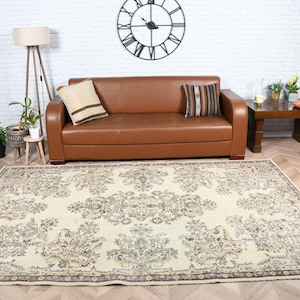 Vintage Turkish Rug 173x272cm 6x9ft