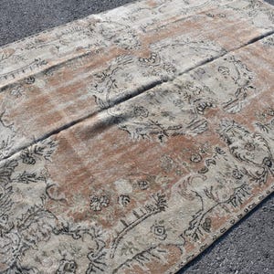 Turkish Rug, Vintage Rug, Large Carpet, Home Decor Rug, 67x106 Inches Beige Rug, Bohemian Salon Carpet, Outdoor Oversize Rug,  1344