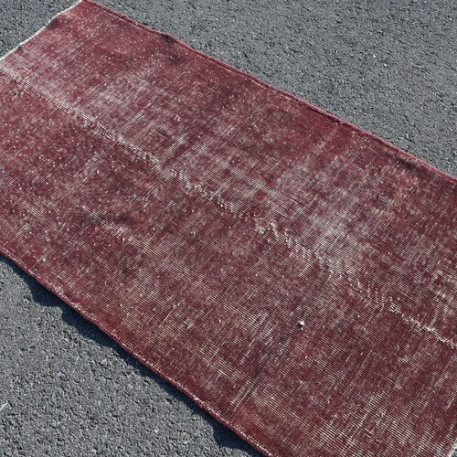 Accent Carpet, Vintage Rug, Turkish Rug, Oushak Rug, 36x71 Inches Red Rug, orders Anatolian Entry Rug, Office Rug, Bedroom Rugs, 1362