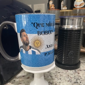 Que miras BOBO Messi Mug / taza messi que miras bobo