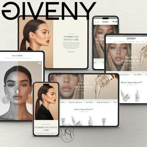 Premium Shopify Template | Beauty Shopify Theme | Skincare Shopify Website | Premium Shopify Theme | Shopify Design | Modern Shopify Theme