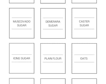 Minimalist Bakers Label Bundle: Kitchen Pantry Organization (Digital Download)