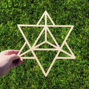 Merkaba Wall Art, Tetrahedron Star, Geometria Sacra, Pensile, Decorazioni per la casa