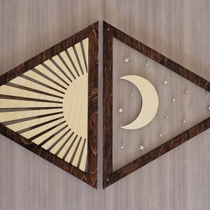Sun and Moon Wall Art, Home Decor