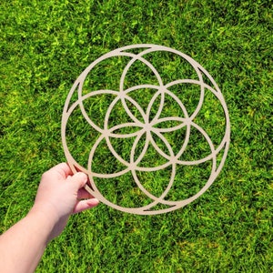 Seed of Life Wall Art, Sacred Geometry, Wall Hanging