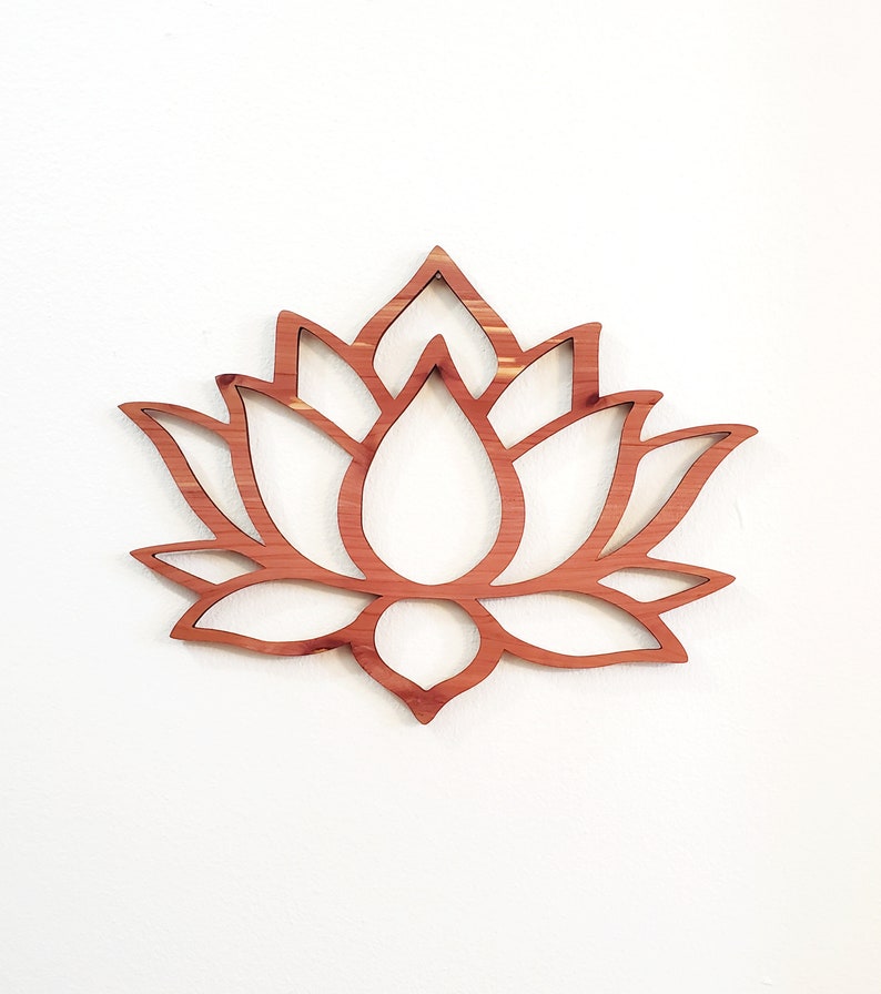 Lotus Flower Wall Art Lotus Flower Wall Hanging Home Decor Etsy