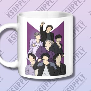 BTS Kpop Ceramic Mug 11oz Funny Mug Design, Kpop Merch, Kpop Gift Ideas, Kpop Fan, Coffee Mug, Funny Coffee Mug, Music gift Ideas