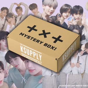 TXT Mystery Box, Kpop Gift Box, Kpop Merch Box, Kpop Goodie Box, TomorrowXTogether, Kai, Taehyun, Beomgyu, Soobin, Yeonjun, TXT Merch, Kpop