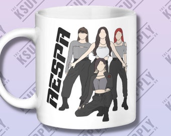 AESPA Kpop Ceramic Mug 11oz Funny Mug Design, Kpop Merch, Kpop Gift Ideas, Kpop Fan, Coffee Mug, Funny Coffee Mug, Music gift Ideas