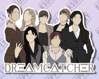 DREAMCATCHER High Quality Stickers, KPOP, Siyeon, Sua, Jiu, Yoohyeon, Dami, Gahyeon, Kpop Merch, Kpop art, Merch, kpop sticker, kpop