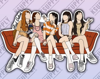 Pegatinas de alta calidad de Red Velvet Queendom, KPOP, Irene, Seulgi, Wendy, Yeri, Joy, Reveluv, pegatinas RV, Kpop Merch, arte Kpop, pegatina kpop