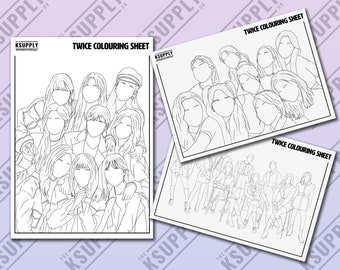 Download Kpop Coloring Page Etsy