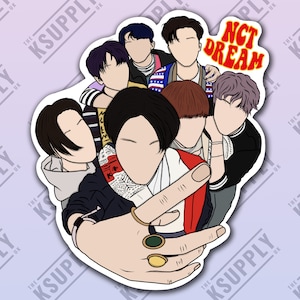 Stickers haute qualité NCT DREAM, KPOP, Mark, Renjun, Jeno, Haechan, Merch, Sticker Nct Dream, Kpop Merch, Kpop art, sticker kpop, NCTzens