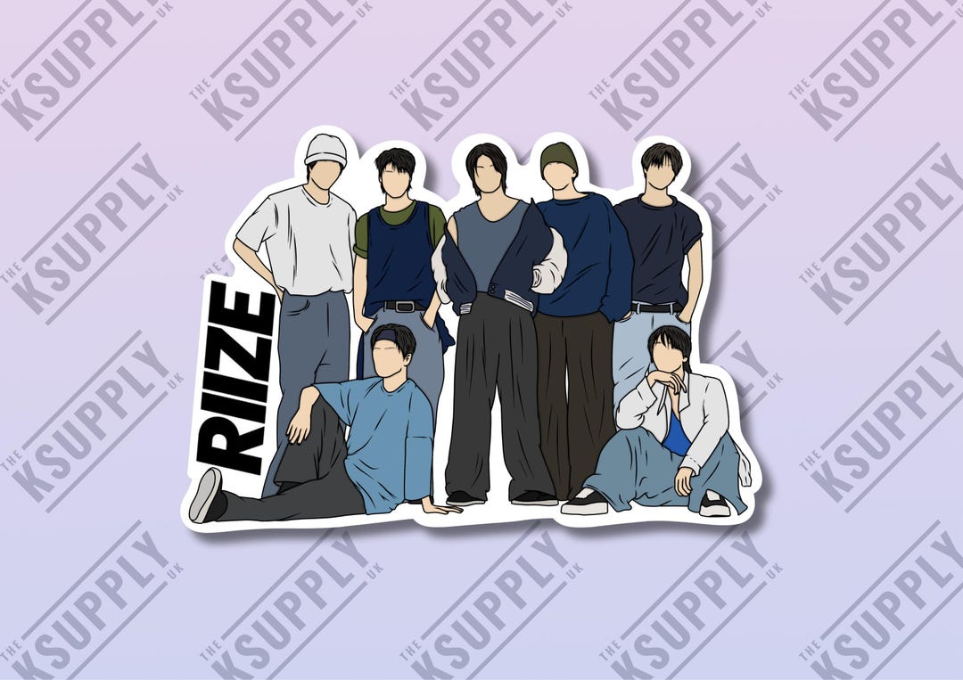 KPOP RIZE OT7 High Quality Sticker, Kpop, Merch, Stickers, Kpop Merch ...