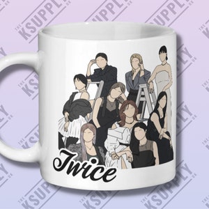 TWICE Kpop Ceramic Mug 11oz Funny Mug Design, Kpop Merch, Kpop Gift Ideas, Kpop Fan, Coffee Mug, Funny Coffee Mug, Music gift Ideas