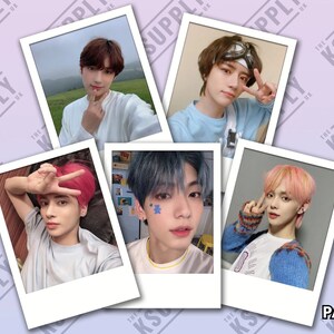 TXT Polaroids Pegatinas de alta calidad, KPOP, TomorrowTogether, Soobin, Yeonjun, Beomgyu, Taehyun, HueningKai, Merch, Pegatinas, Kpop Merch 2