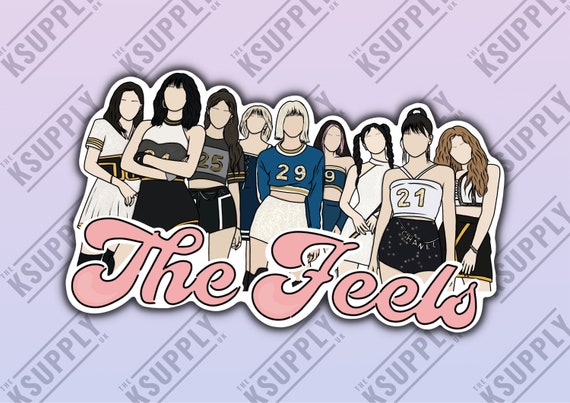 TWICE The Feels High Quality Stickers, KPOP, Eyes wide open, Twice, Nayeon,  Sana, Jihyo, Twice Sticker, Kpop Merch, Once, kpop sticker