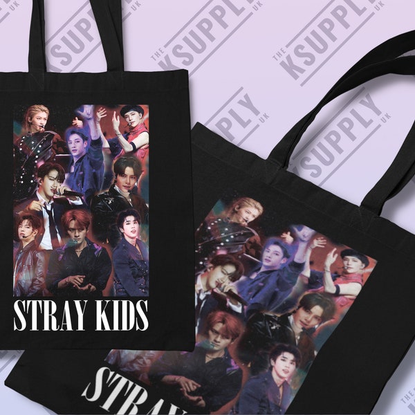 STRAY KIDS Kpop Tote Bag, Kpop, Felix, Changbin, Seungmin, Bangchan, Han, SKZ, Merch, Tote Bag, Stay, Tote, bag, Kpop Merch, Gift idea