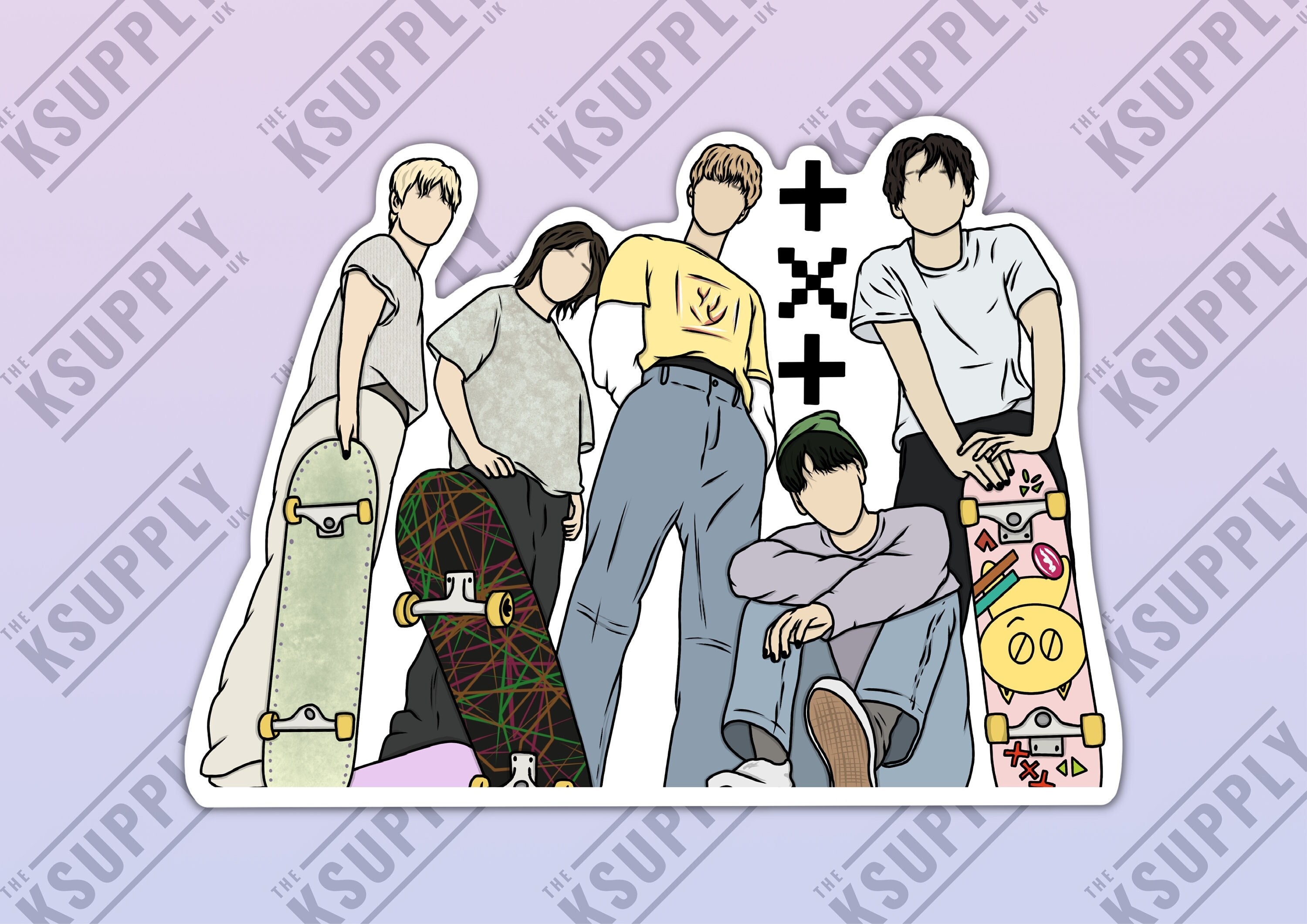 Tomorrow X Together TXT Official Deco Kit Deco Sticker Set + Clear Sticker  Kpop