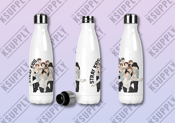 STRAY KIDS Kpop Stainless Steel Water Bottle Kpop Merch Kpop | Etsy