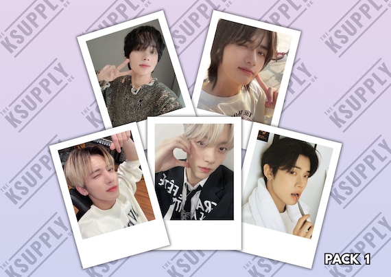 TXT Polaroids High Quality Stickers, KPOP, TomorrowTogether, Soobin, Yeonjun, Beomgyu, Taehyun, HueningKai , Merch, Stickers, Kpop Merch