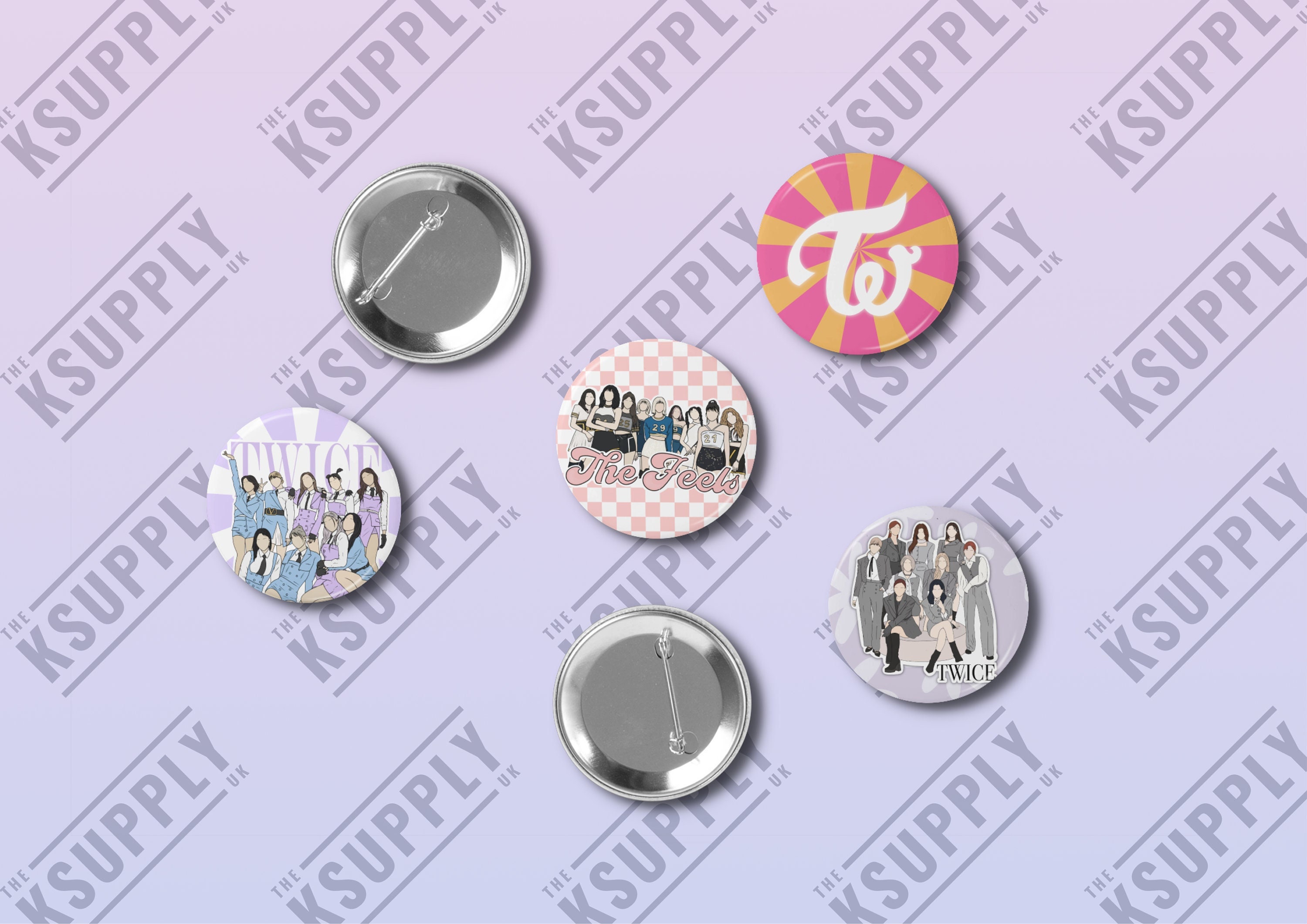 TWICE Badges, Pins, KPOP, Nayeon, Jihyo, Momo, Jeongyeon, Sana