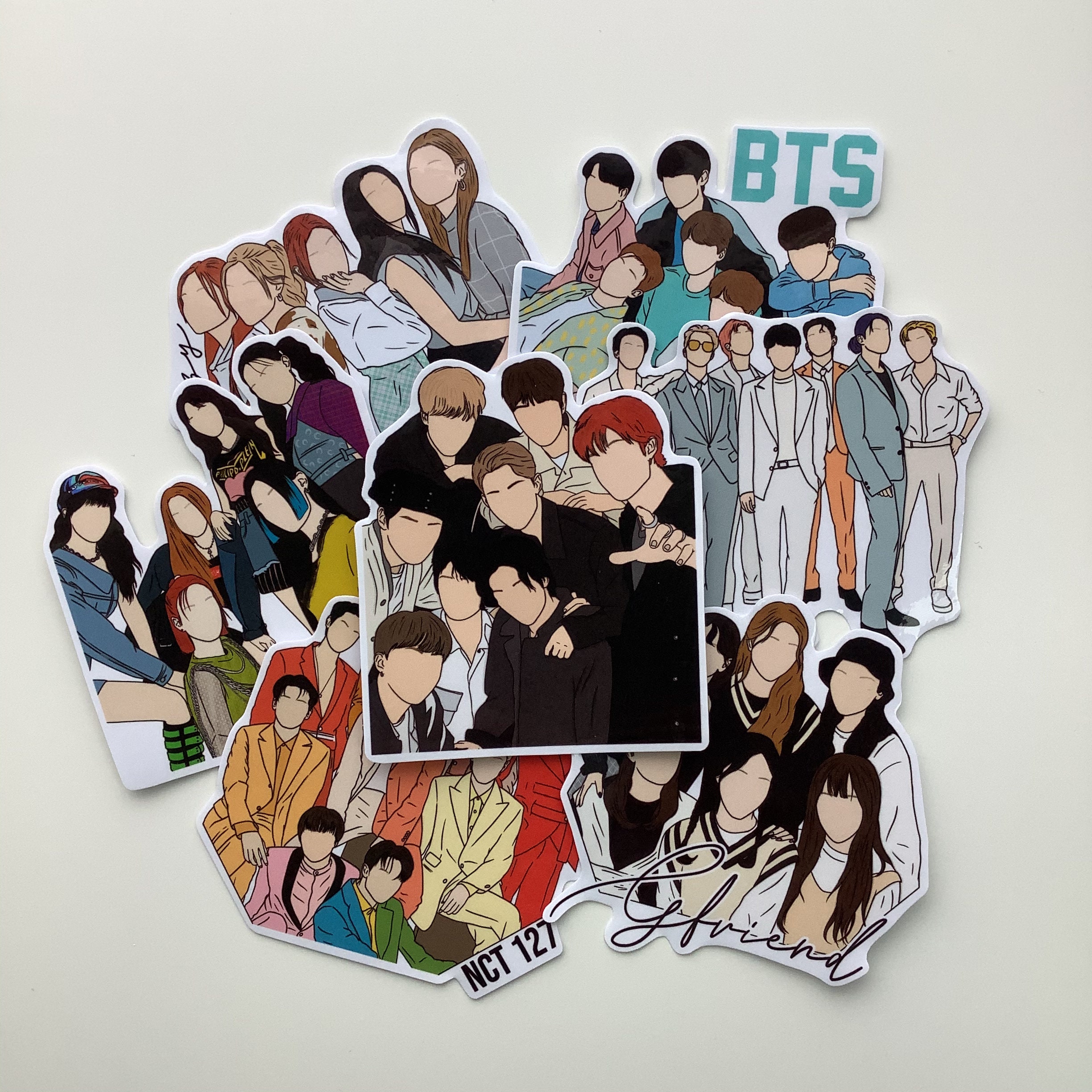 Stray Kids members ot8 sticker & backpack Sticker for Sale by Amy