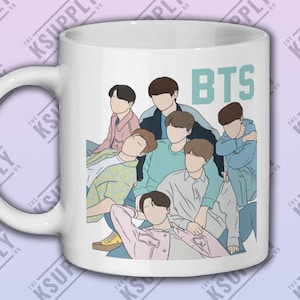 BTS Kpop Ceramic Mug 11oz Funny Mug Design, Kpop Merch, Kpop Gift Ideas, Kpop Fan, Coffee Mug, Funny Coffee Mug, Music gift Ideas