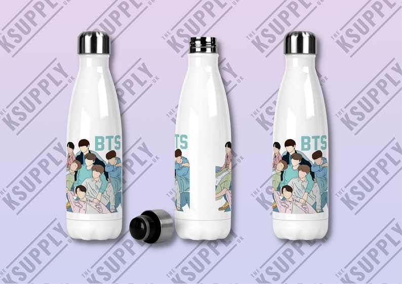 BTS Kpop Stainless Steel Water Bottle Kpop Merch Kpop Gift - Etsy