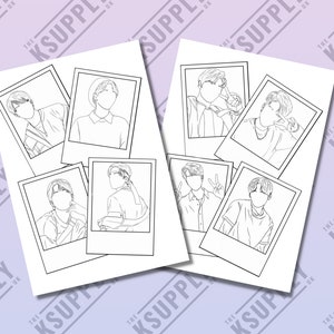 Digital Download SKZ A4 COLOURING BOOK, Kpop, Skz, Art, High Quality A4