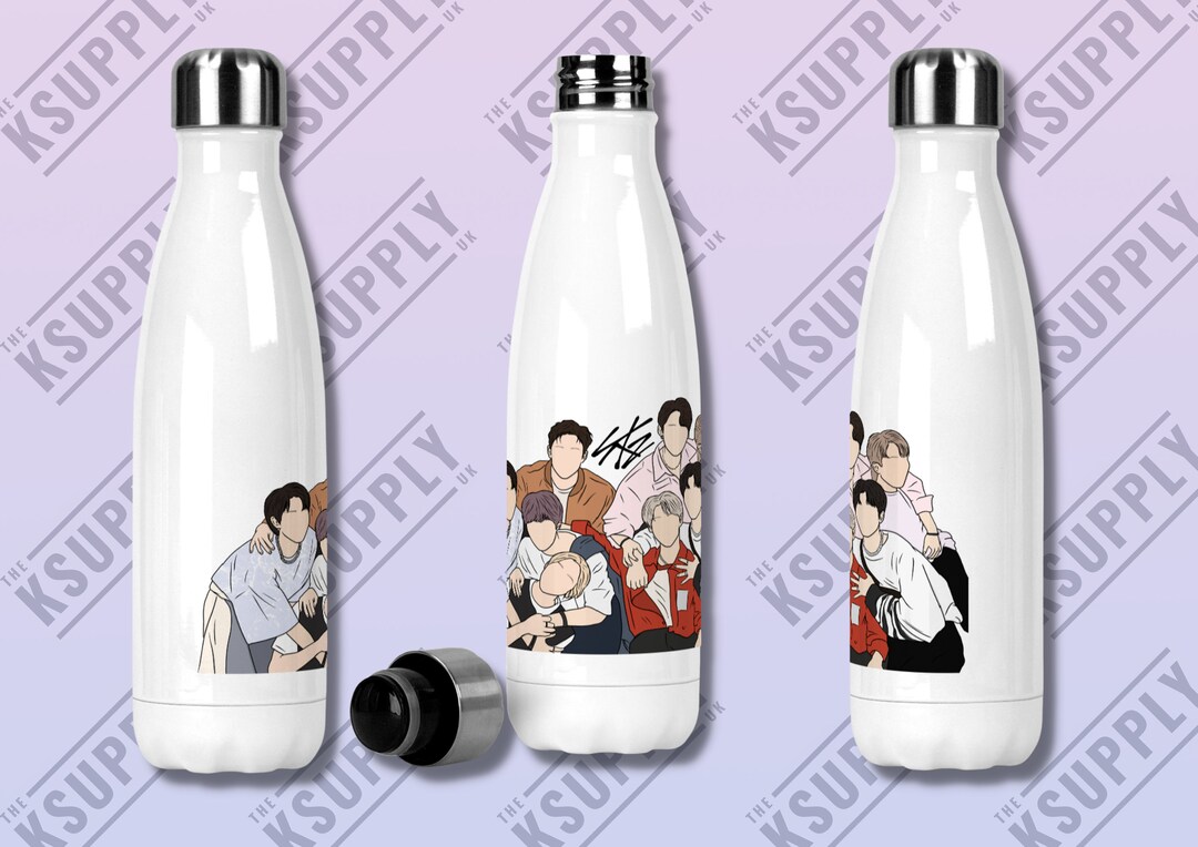 STRAY KIDS Kpop Stainless Steel Water Bottle, Kpop Merch, Kpop Gift ...