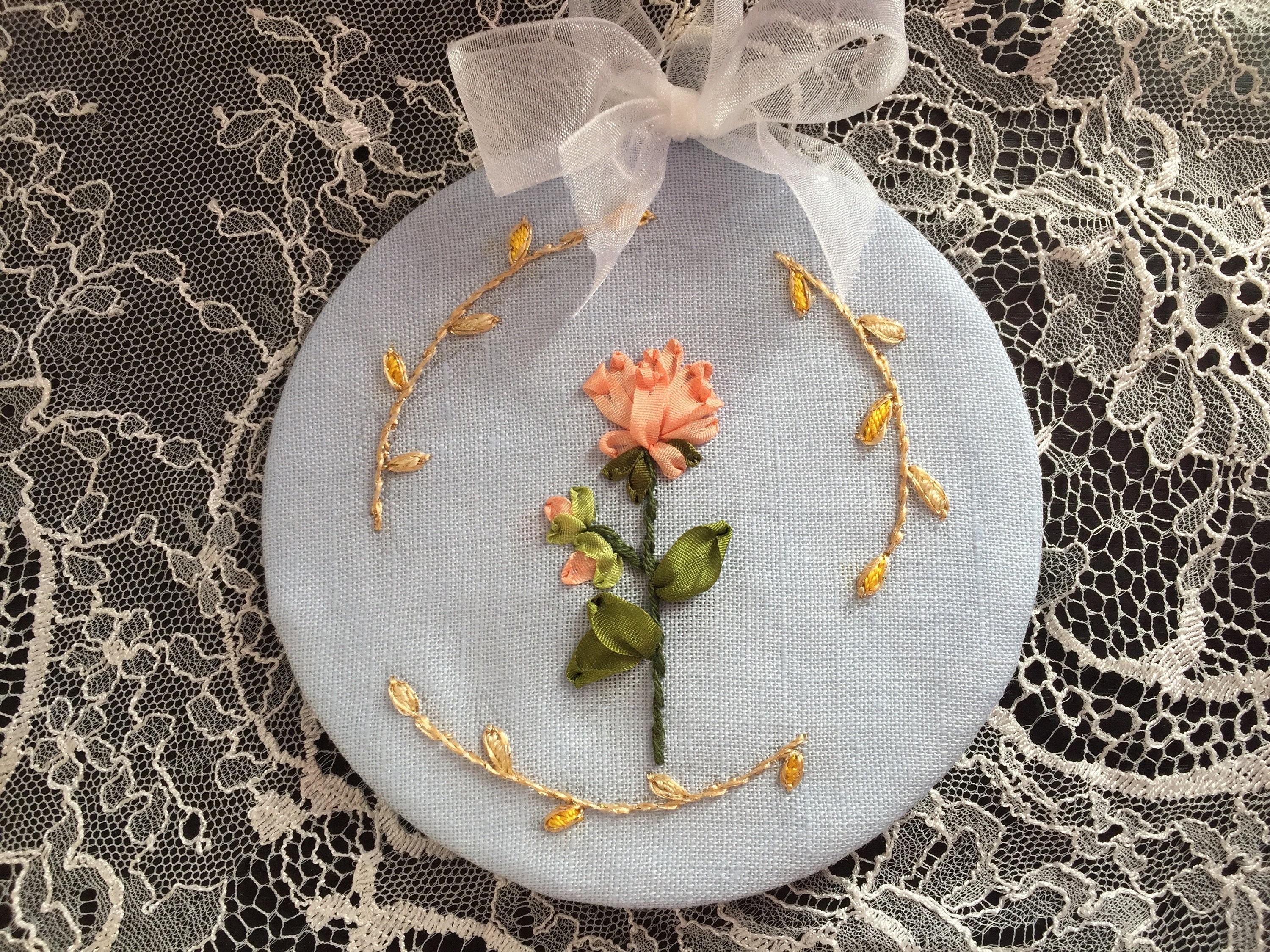 Broderie Rose , Kit Rose, Kit , Single Kit, Kit de Broderie, Kit Broderie