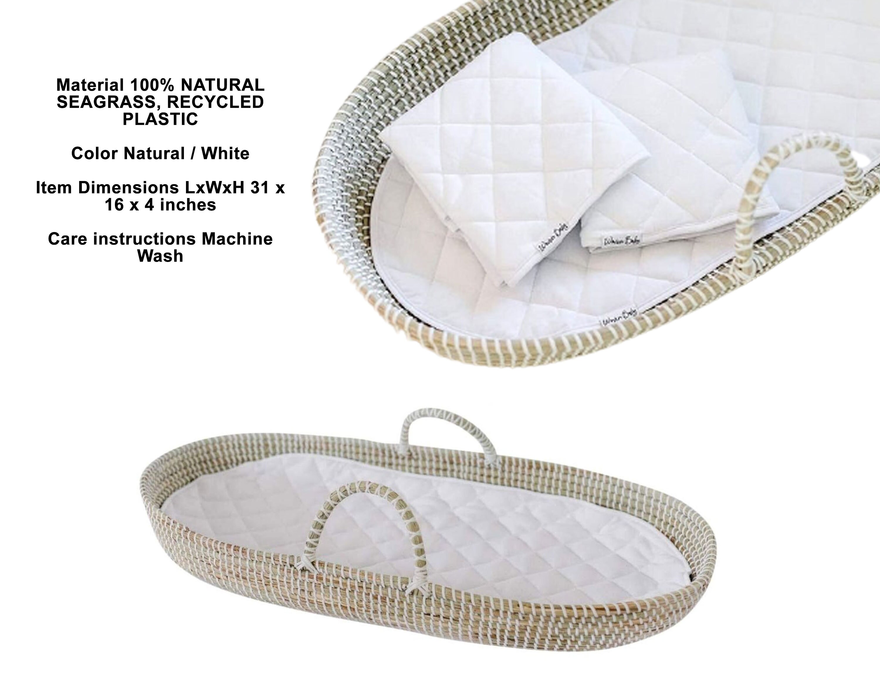 Baby Changing Basket with two Foam PadMaterial 100 Etsy