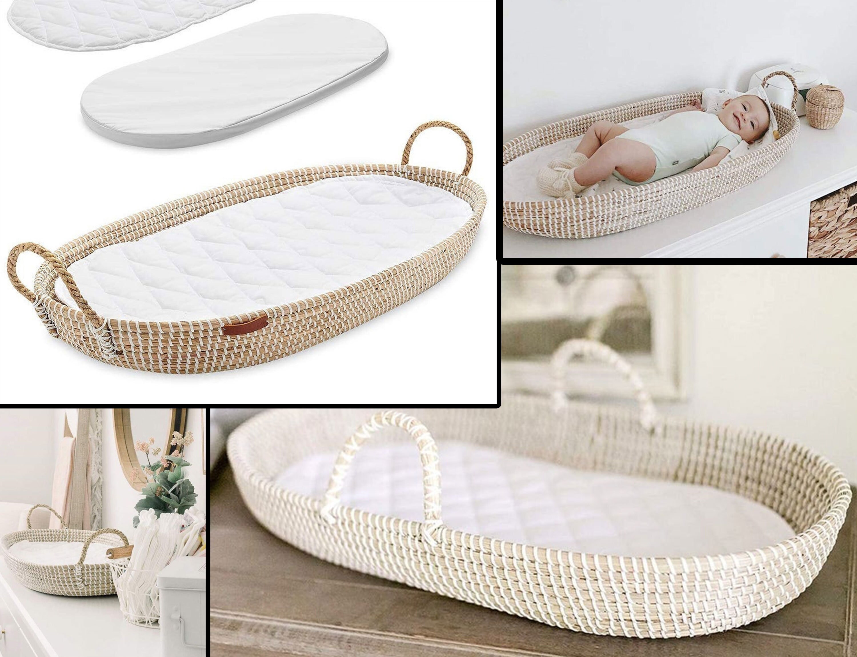 Baby Changing Basket with two Foam PadMaterial 100 Etsy