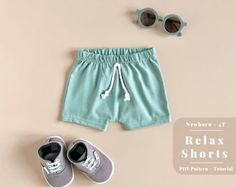 Easy shorts sewing pattern, Baby shorts pattern, Baby shorts sewing pattern, Toddler shorts pattern, PDF Shorts pattern, Boy shorts pattern