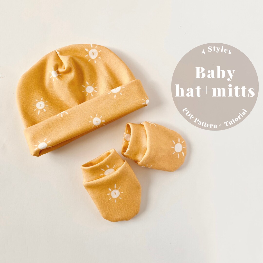 Baby Hat Sewing Pattern, Baby Beanie Hat PDF Sewing Patterns, Baby