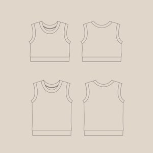 Baby Tank Top Pattern, Tank Top Sewing Pattern, Girls Tank Top Pattern ...