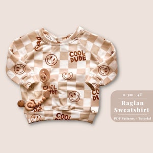 Baby boy and girl sweatshirt pattern, Baby sweatshirt pdf pattern, Baby boy sweatshirt pdf, Baby sweater pattern, Toddler sweatshirt pattern