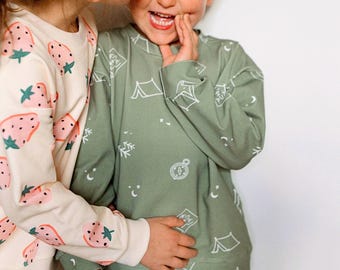 Big kids boys and girls sweatshirt sewing pattern, kids sweater sewing pattern, Easy kids sweatshirt pattern, Kids sweater sewing pattern