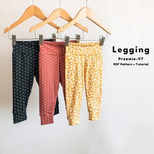 Easy leggings pattern for baby and toddler, Baby leggings PDF sewing pattern, Baby and toddler leggings pattern, Baby leggings pattern PDF