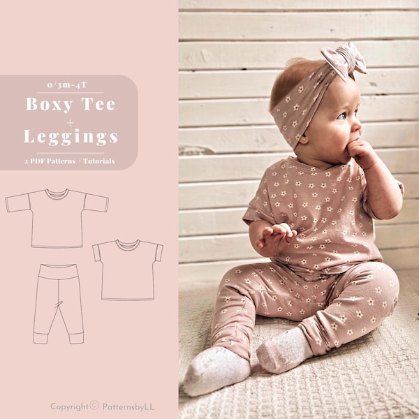 Easy baby legging sewing pattern, Baby and kids legging pattern, Baby leggings sewing pattern, Kids leggings pattern,Toddler legging pattern