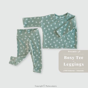 Easy legging PDF sewing pattern, Baby legging sewing pattern, baby and kids sewing pattern, Baby girl outfit, Baby outfit PDF sewing pattern