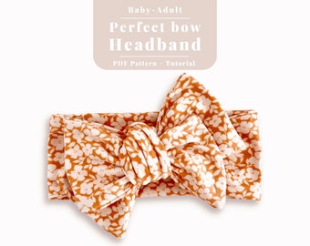 Baby headband pattern, Bow Headband pattern, baby headband pattern, Headband pattern, Easy bow pattern, Headband bow pattern, headband pdf