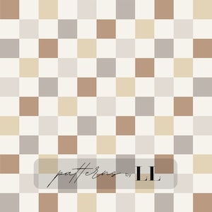 Neutral checkered seamless pattern, Checker neutral seamless pattern, Checker seamless pattern, Checker seamless file, Checker pattern file