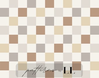 Neutral checkered seamless pattern, Checker neutral seamless pattern, Checker seamless pattern, Checker seamless file, Checker pattern file