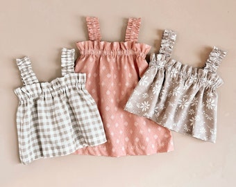 Baby summer dress sewing pattern, Easy baby dress pattern, Summer dress pattern, Baby ruffle dress pattern, Summer toddler dress pattern