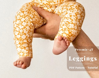 Baby and kids legging pattern, Legging sewing pattern, Baby leggings sewing pattern, Baby leggings, Baby pants pattern, Leggings pattern