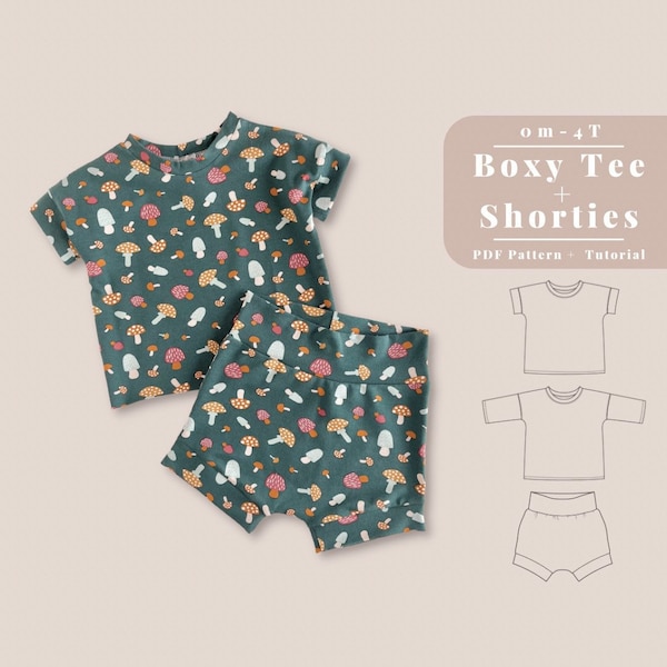 Baby shorties sewing pattern, Baby shorties pattern, Baby shorts sewing pattern, Kids shorties pattern, Baby sewing pattern, Baby Shorties